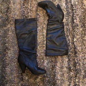 Black butter soft leather boot